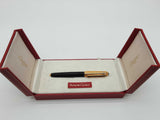 Cartier Stylo Pasha De Cartier Black Fountain Pen Collectible Do0726cxzde