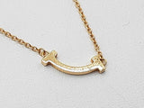 Tiffany & Co. T Smile 18k Yellow Gold 2.3g Chain 18 In Do0125wrxde