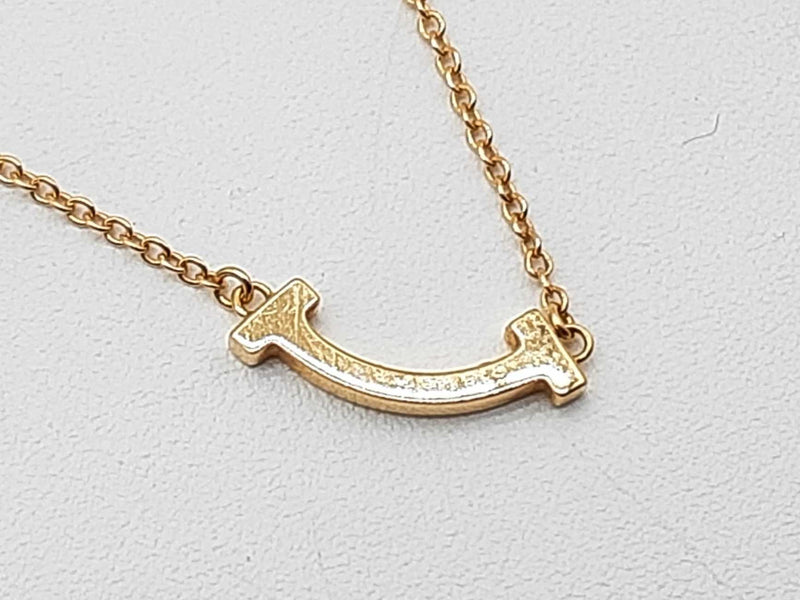 Tiffany & Co. T Smile 18k Yellow Gold 2.3g Chain 18 In Do0125wrxde