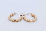 10k Yellow Gold Hoop Earrings 1.3 Grams Eb0626irde