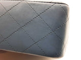 Chanel Medium Classic Double Flap Blue Quilted Leather Bag Do0825ixzxde
