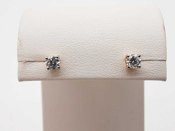 0.50 Cttw Lab Grown Diamond Gold Plated Silver 0.9g Stud Earrings Do0325lwwde