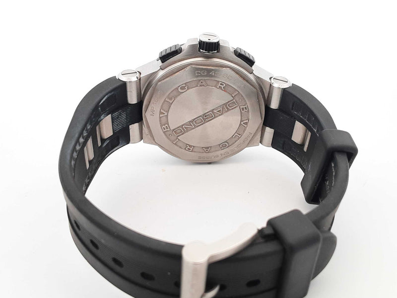 Bvlgari Diagono 45mm Chronograph Automatic Stainless Steel Watch Sd0525oxzsa