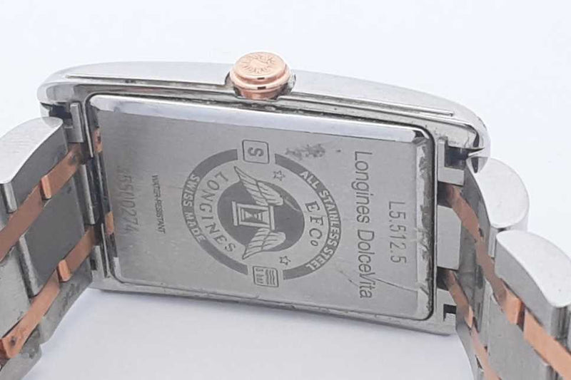 Longines Dolcevita 23mm Quartz Stainless Steel Watch With Diamonds Eb0325ixzsa