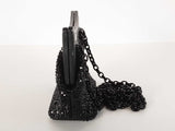 Alexander Mcqueen Micro The Peak Crystal Leather Clutch Bag Sd1225wzxde
