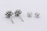 0.5cttw Diamond Stud Screwback Earrings In 14k White Gold 2 Grams Eb0826wxzsa