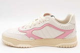 Gucci Re-web White & Pink Leather Sneakers Size 38 Eb1225oxzsa