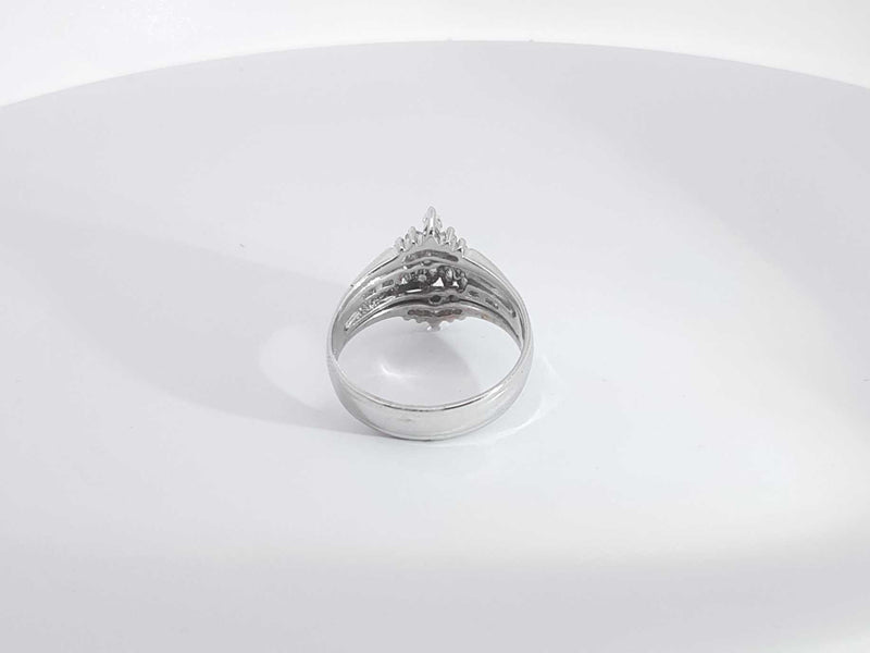 .84ctw Diamonds 14k White Gold 6.2 Grams Ring Size 10 Sd0725worsa