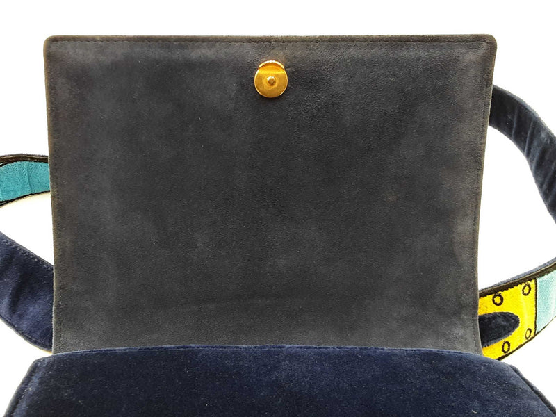 Prada Trompe L'oeil Cahier Crossbody In Multicolor Velvet Fw0625exzmia