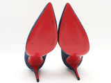 Christian Louboutin So Kate 120 Blue Denim Size 38 Aa0626lrzsa