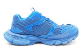 Balenciaga Track 3 Distressed Mesh Sneakers In Blue Size 42 Eb0126lpxdu