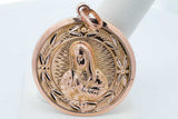 10k Yellow Gold Jesus & Mary Double Sided Pendant 11.9 Grams Eb0726rxzsa