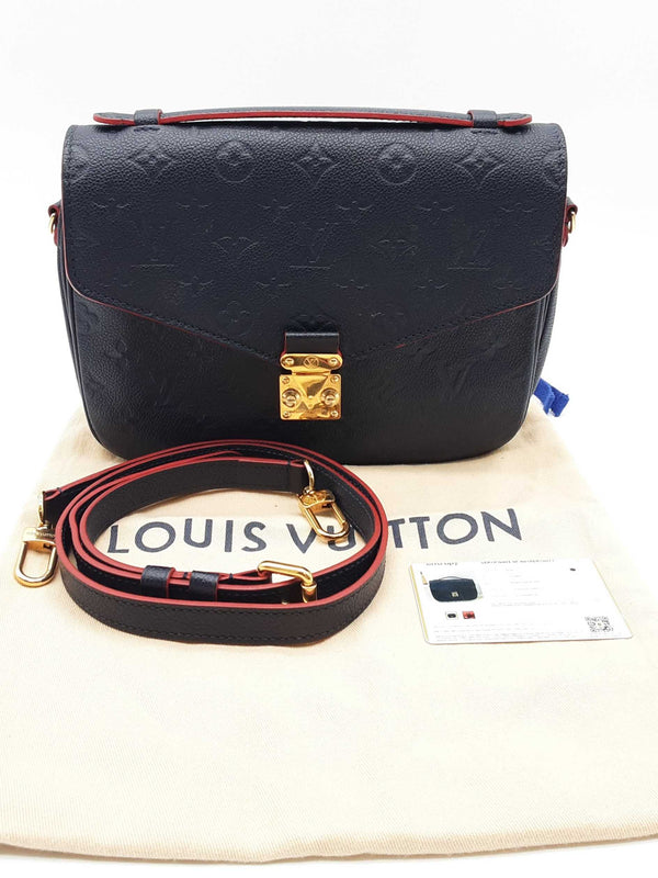 Louis Vuitton Metis Blue Monogram Empriente Red Trim Crossbody Bag Do1124lxzxde