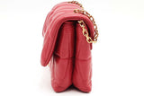 Versace Kleio Quilted Red Leather Crossbody Bag Eb0326pxzsa