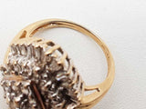 1.59 Cttw Natural Diamonds 14k Two Tone Gold 6.5g Ring Size 7 Do0726icrde