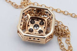 10k Yellow Gold Diamond Pendant Necklace 1.9 Grams 18 Inch Eb0626lxzdu