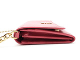 Prada Pink Small Vitello Move Wallet On Chain Electric Saffiano Crossbody Lh0924pxzde