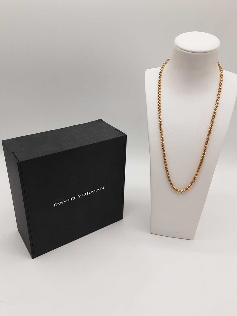 David Yurman 18k Yellow Gold 25.2g Wheat Chain 22 In 25.2 Do0824wwxzde