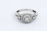 Approx. 0.77ctw Diamond Ring In 14k White Gold 3.8 Grams Size 7.25 Eb0824lrxdu