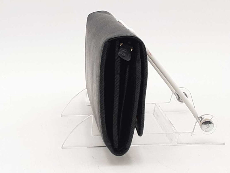 Prada Saffiano Leather Wallet Black Aa1125orzsa