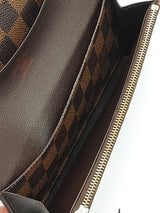 Louis Vuitton Emilie Wallet In Damier Ebene Coated Canvas Fw1025oxzdu