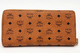 Mcm Cognac Visestos Zip Around Wallet Eb0826lxzsa