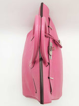 Hermes Birkin Hac 32 Rose Shocking Chevre Mysore Palladium Handbag Do1125cxzxde