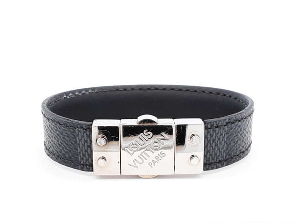 Louis Vuitton Damier Graphite Check It Reversible Bracelet Fw0925lxzdu