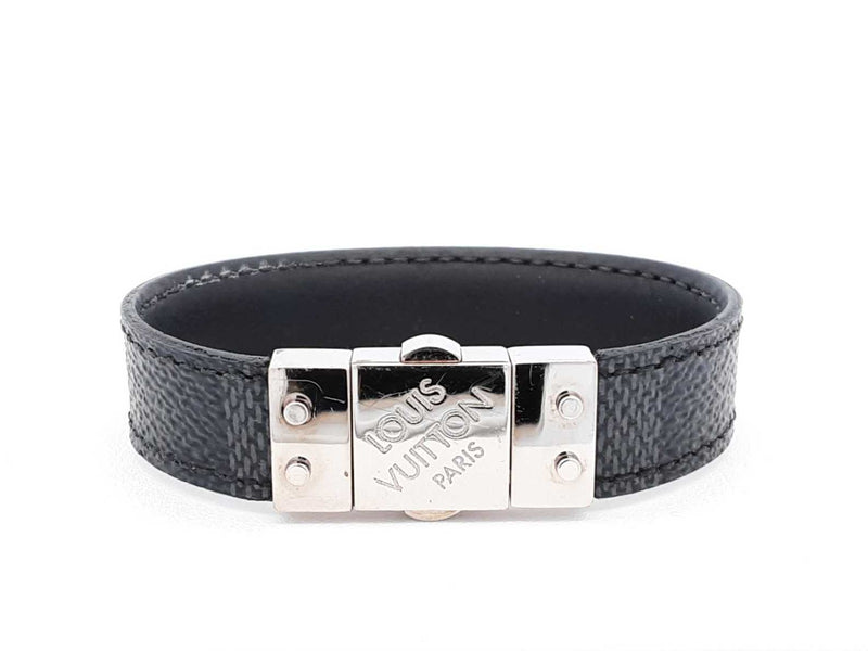 Louis Vuitton Damier Graphite Check It Reversible Bracelet Fw0925lxzdu