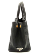 Prada Canapa Black Canvas Tote Bag Eb1024lxzdu