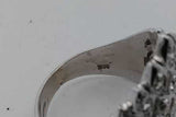 0.54cttw Diamond Shield Ring In 14k White Gold 7.3 Grams Size 7.25 Eb0926pxzsa