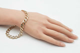 14k Yellow Gold Curb Link Bracelet / Anklet  34 Grams  10 Inch  Fw0326llixdu