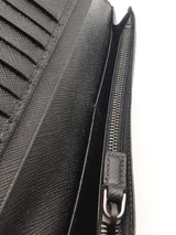 Prada Black Saffiano Leather Long Wallet Eb0226exsa