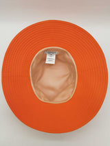 Hermes Embroidered H Logo Orange Bucket Hat Size 59 Do0926wxzde
