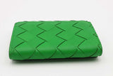 Bottega Veneta Intrecciato Green Leather Wallet Eb0526lixsa
