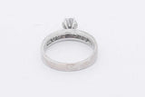 0.68cttw Diamond Ring In 14k White Gold 3.7 Grams Size 7.25 Eb0625izxsa