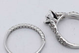 1.63cttw Diamond Wedding Set In 14k White Gold 4.7 Grams Size 6 Eb0826lxxzsa