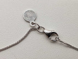 Vera Wang Love Kindered Heart Sapphire Diamonds 14k Wg Necklace 19 In Do626orxde