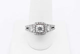1.37cttw Diamond Ring In 14k White Gold 6.2 Grams Size 9 Eb0825lolrsa