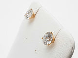 2.06 Cttw Lab Grown Diamonds 14k Yellow Gold 1.0g Stud Earrings Do0826poxde