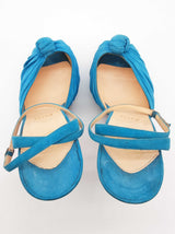 Christian Louboutin Greissimo Teal Blue Suede Pump Heels Size Eu 40.5 Do0826crde