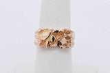 14k Yellow Gold Nugget Ring 8.1 Grams Size 5.75 Eb0926prxsa