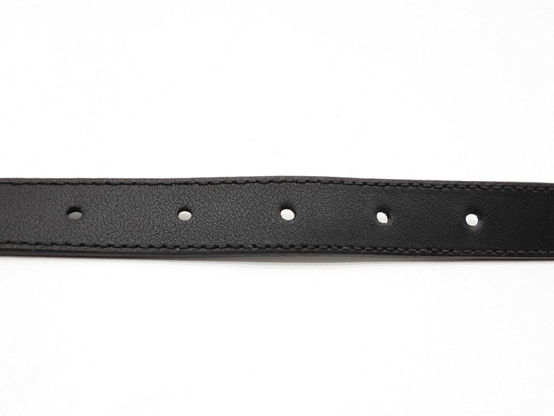 Gucci Gg Black Marmont Thin Leather Belt Size 75/30 Do1124lrxde