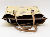 Coach Mollie Tote 25 Yellow Lemon Print Aa0826lorsa