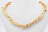 18k Yellow Gold Filigree Necklace 33.3 Grams 17 Inch Eb0526oxxzsa