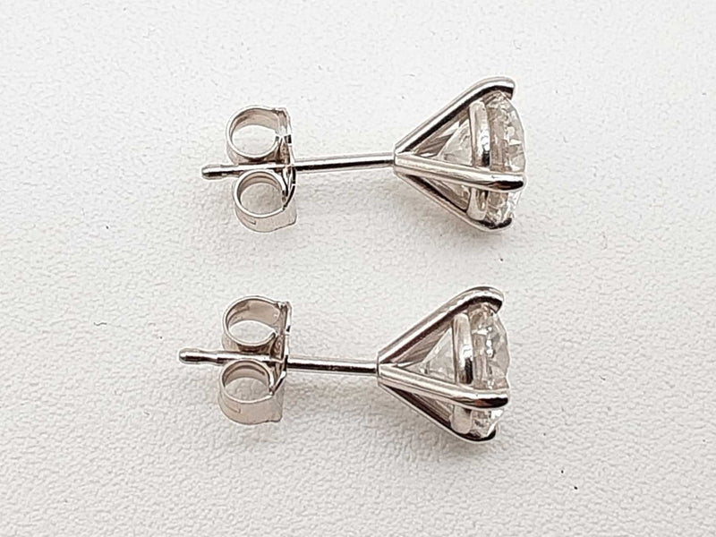 2.00 Cttw Lab Grown Diamonds 14k White Gold 1.1g Stud Earrings Do0723srxde