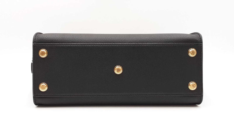 Louis Vuitton On My Side Mm Black Leather Tote Bag Fw0525lczxdu