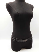 Chanel Turnlock Multi Strand Chain Belt In Black Metal Finish Fw0926wrzdu