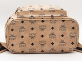 Mcm Stark Side Studs Backpack In Visetos Beige Aa0426ozxsa