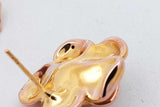 18k Gold Flower Stud Earrings 2.8 Grams Eb0826oorsa
